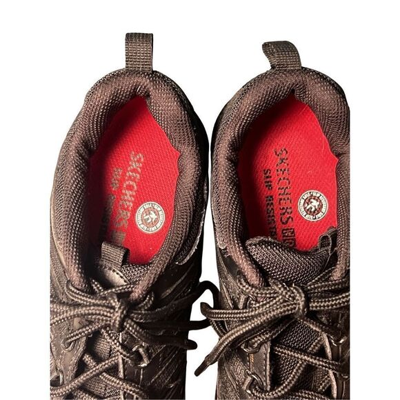 Sketchers Work Compulsions Slip Resistant Black Low Top Sneakers Women’s 8 - Picture 9 of 10